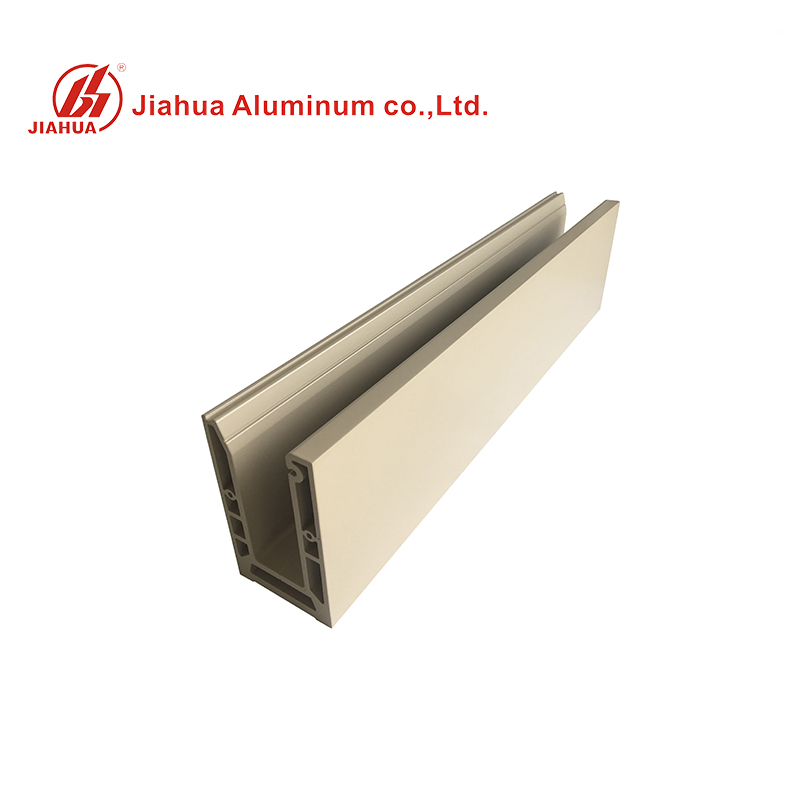 6063 T5 Recubrimiento en polvo Aluminio Canal U Perfiles industriales Precio por kg