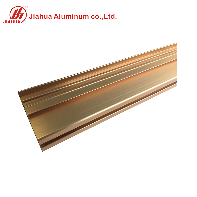 La puerta de aluminio linear de oro anodizada superior 2019 sacó los perfiles para deslizar