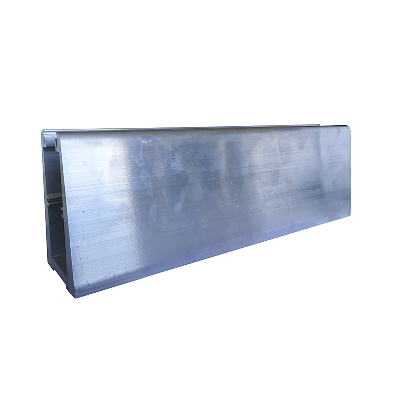 Extrusionado de aluminio en forma de U Canal de cristal Barandilla perfil de cristal sin marco Barandilla