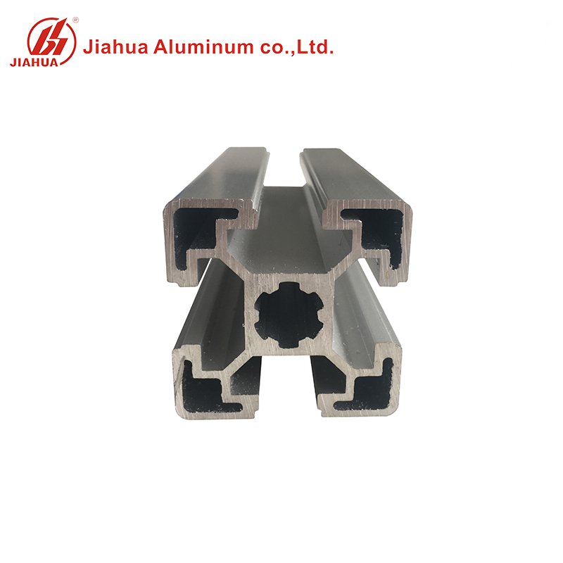 Perfiles de piezas de extrusión de aluminio anodizado 4040 plata mate para mecanizado CNC