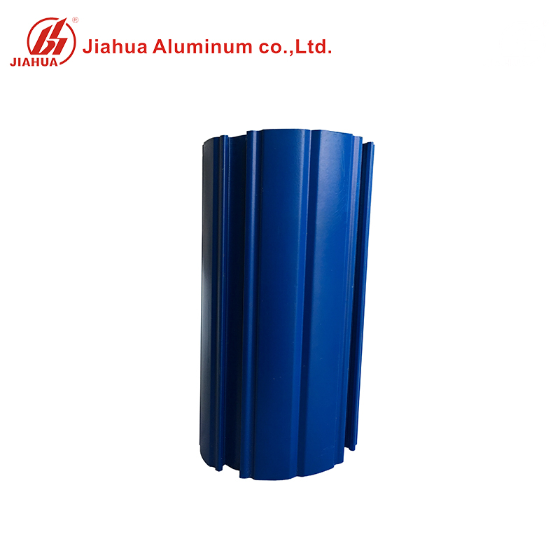 Revestimiento en polvo Color azul China Fábrica Extrusión de aluminio Circular Redondo Disipador de calor