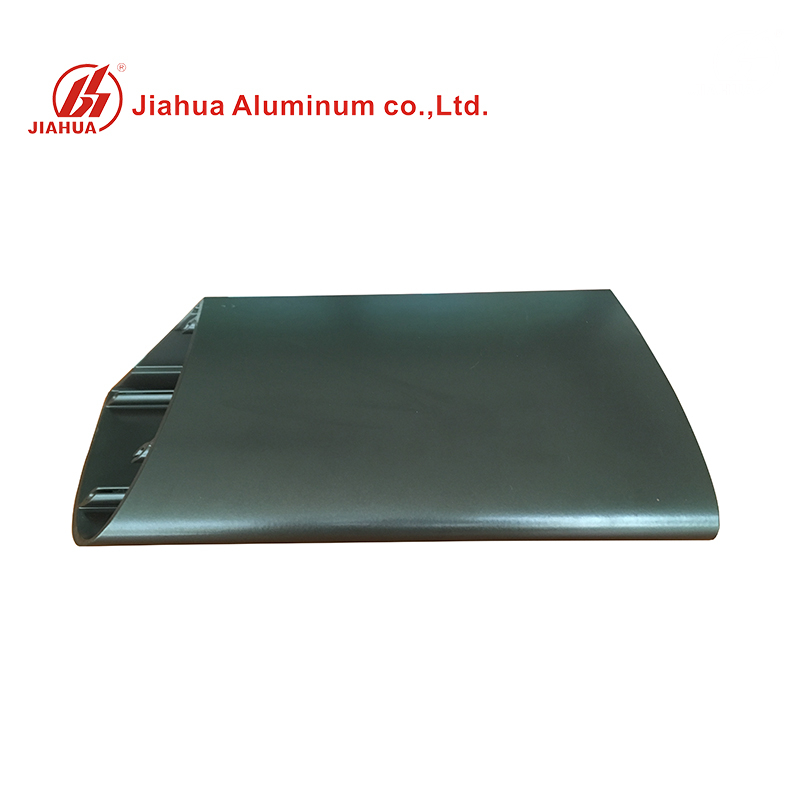 Perfiles industriales huecos de extrusión de aluminio ovalado marrón recubierto de polvo duradero