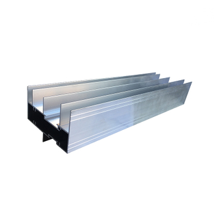 Jia Hua Mill Acabado Perfiles de ventanas de aluminio de riel superior para marco de ventana deslizante