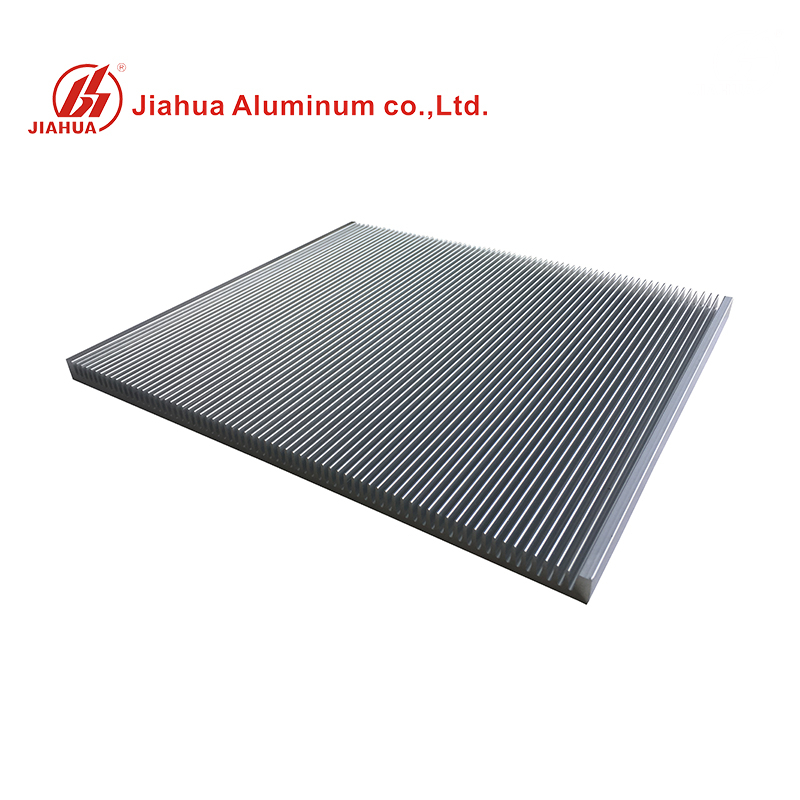 Perfiles de radiador de disipador de calor hueco de aluminio anodizado de plata duradera OEM