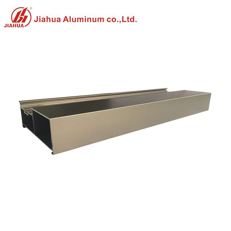 Perfiles de marco con montantes de ventana de aluminio anodizado Champagne para país sudamericano