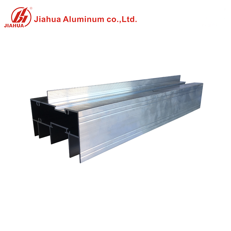 Jia Hua Mill Acabado Perfiles de ventanas de aluminio de riel superior para marco de ventana deslizante