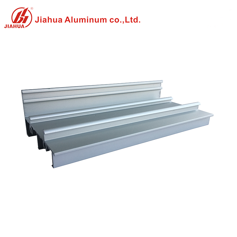 Puertas de aluminio anodizado Jia Hua 6063 T5 Ventanas correderas de doble riel para The Sash