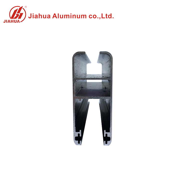 Faja de perfiles de aluminio anodizado negro para ventanas de vidrio simple