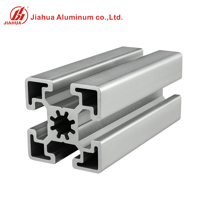 Perfil de estructura de riel de extrusión de aluminio con ranura en V ranurada en T industrial para CNC